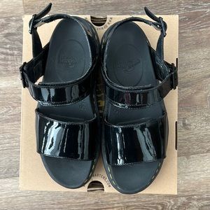 Dr. Martens Voss patent sandals size 9